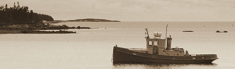 Fishing boat at anchor in a small bay near Sambro, Nova Scotia, Canada / ©: Jarrett Corke / WWF-Canada / ©: Jarrett Corke / WWF-Canada