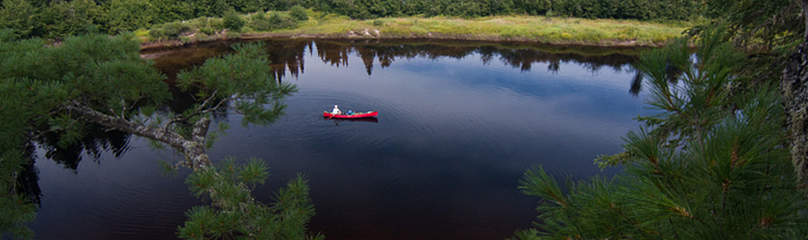A canoeist paddling the Coulonge River in the boreal forest near Réserve faunique, La Vérendrye, ...
© Tim Irvin
© Tim Irvin